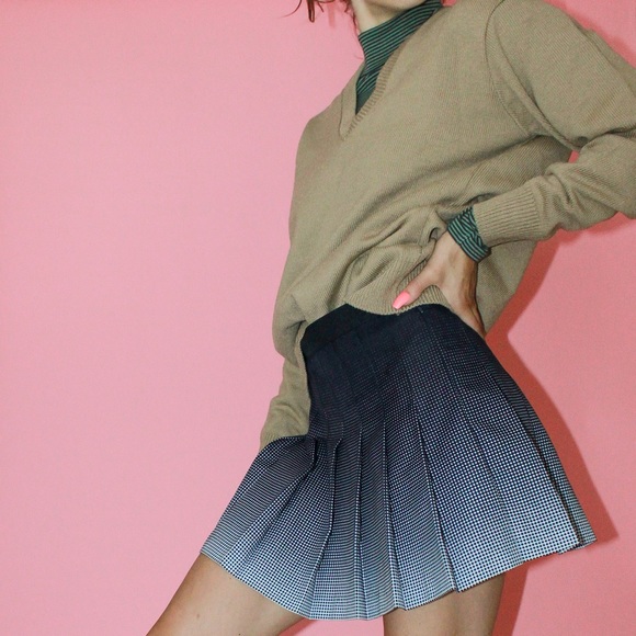 Vtg Deadstock Youth Uniform Acrylic V-Neck Sweater - Picture 4 of 10